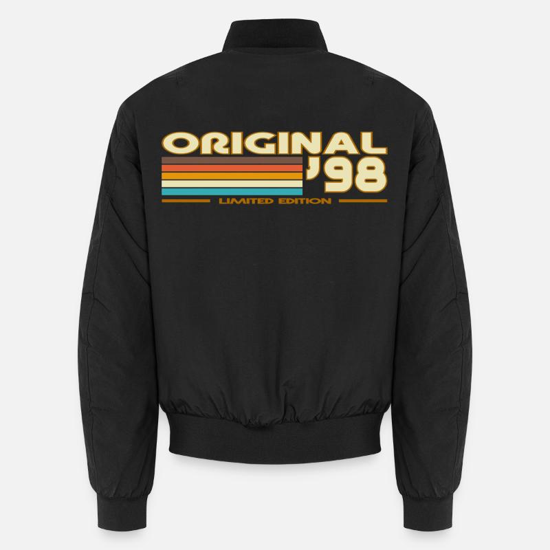 Originale 98er Retro-Streifen Unisex Bomberjacke