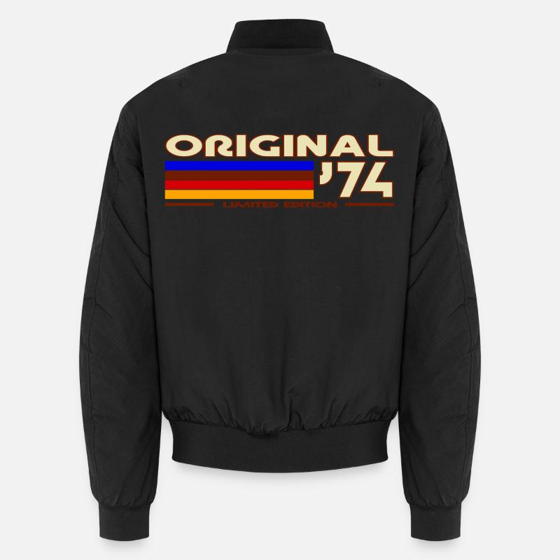 1974 - Bomber unisexe - noir