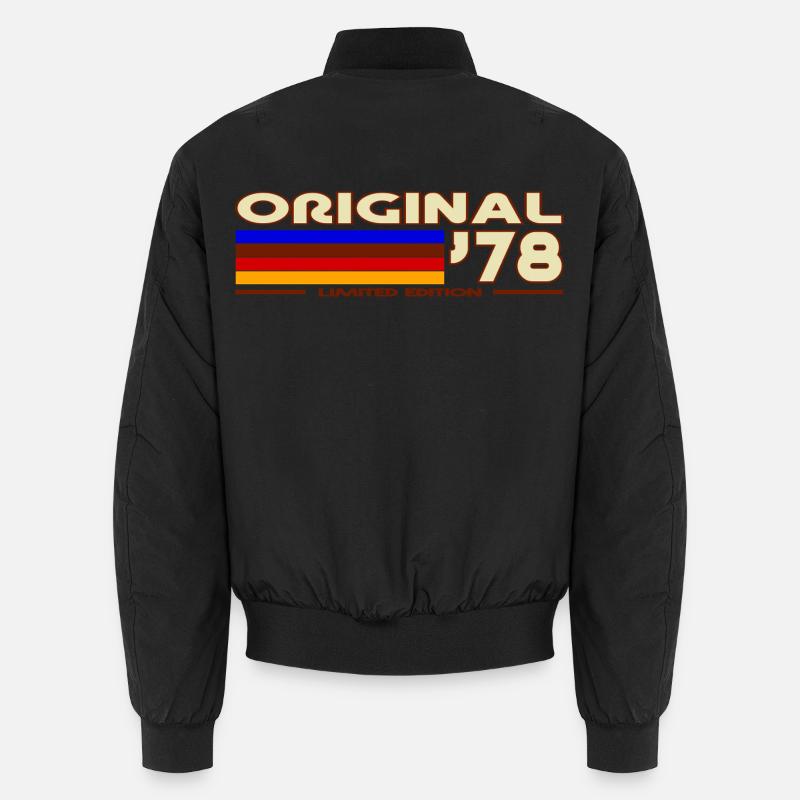Originaler 78er Retro Rainbow Unisex Bomberjacke