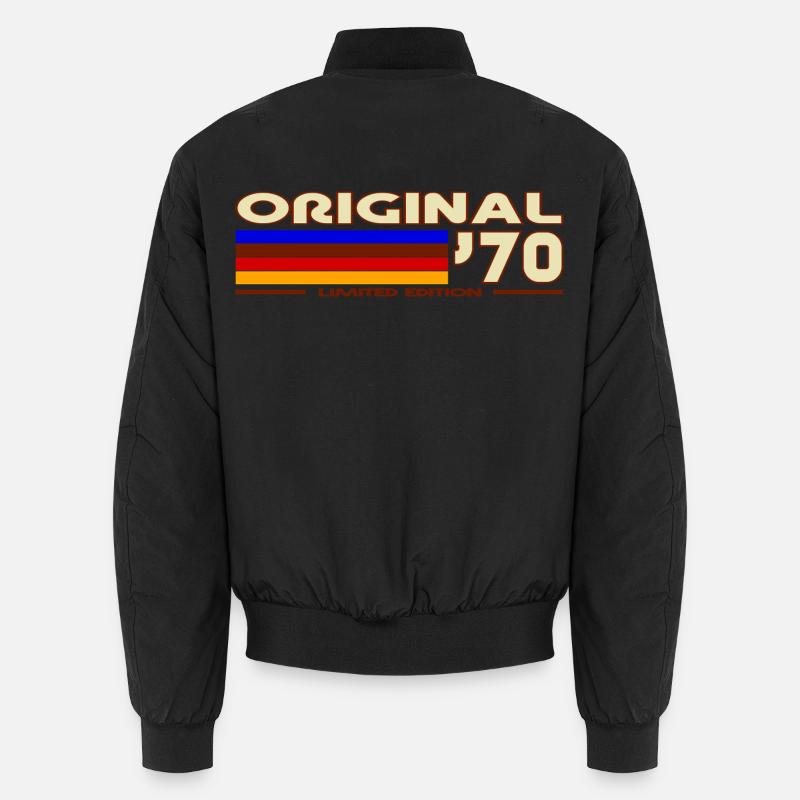 1970 - Unisex Bomberjacke - Schwarz