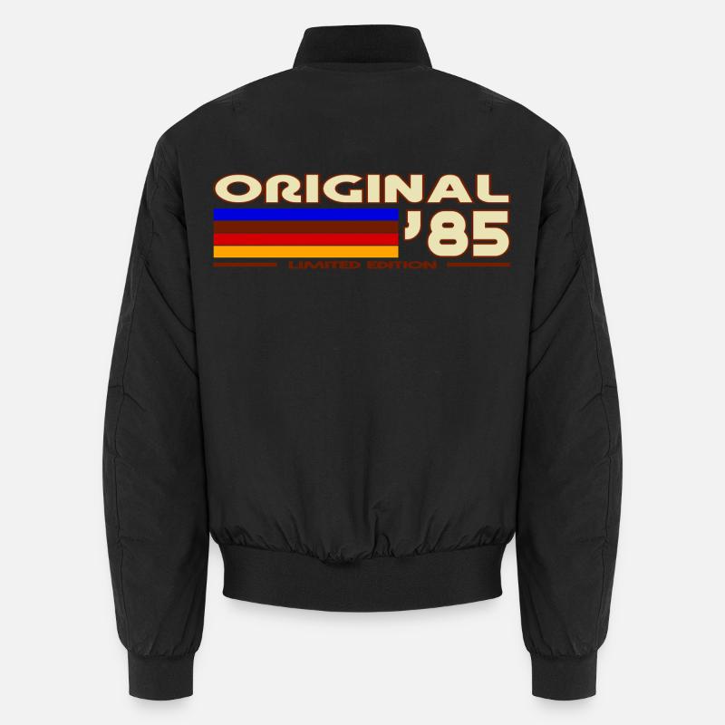 1985 - Unisex Bomberjacke - Schwarz
