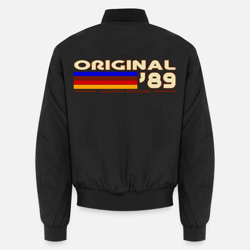 Original 89 Retro Stripes - Bomber unisexe - noir