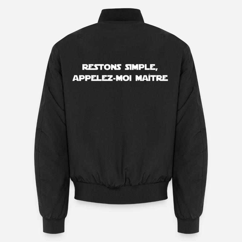 Appelez-moi maître (cadeau) Bomber unisexe
