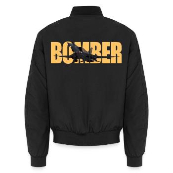 Bomber Tu-22 M3 - Unisex Bomberjacke - Schwarz - Hinten - AI Model Male 185 light (185cm)