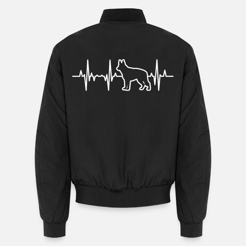 Schäferhund Herzschlag - Unisex Bomberjacke - Schwarz