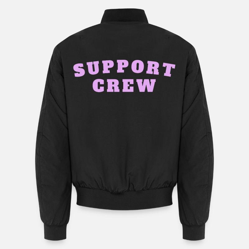 Support Crew - Unisex Bomberjacke - Schwarz