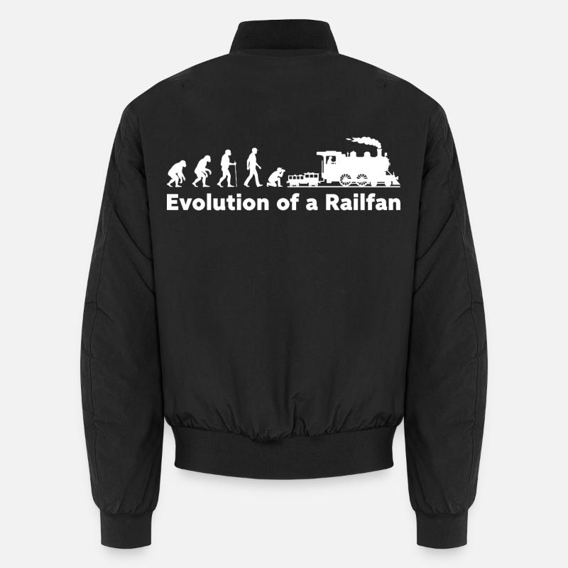 Evolution Railfan Train Locomotive - Bomber unisexe - noir