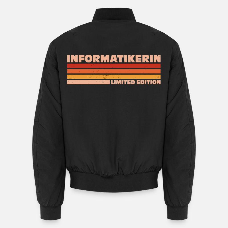 Computer Scientist Computer Scientist Programmer - Unisex Bomber Jacket - black