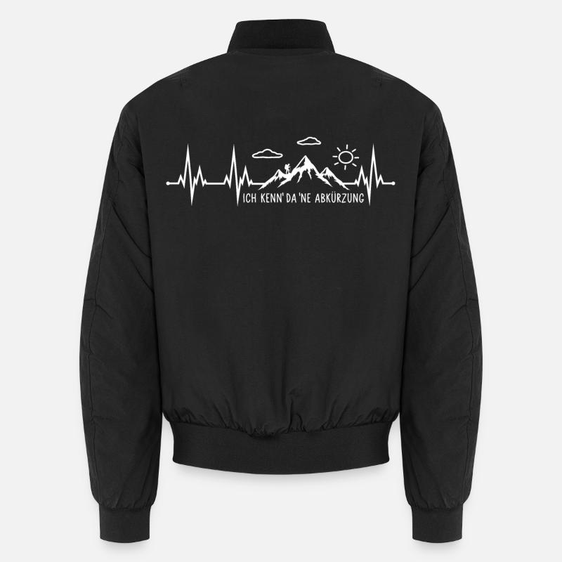Wandern  - Unisex Bomberjacke - Schwarz