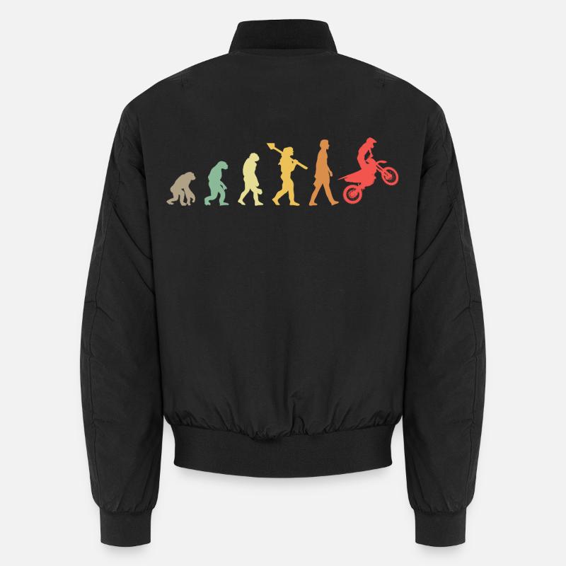 Evolution Motocross - Unisex Bomber Jacket - black