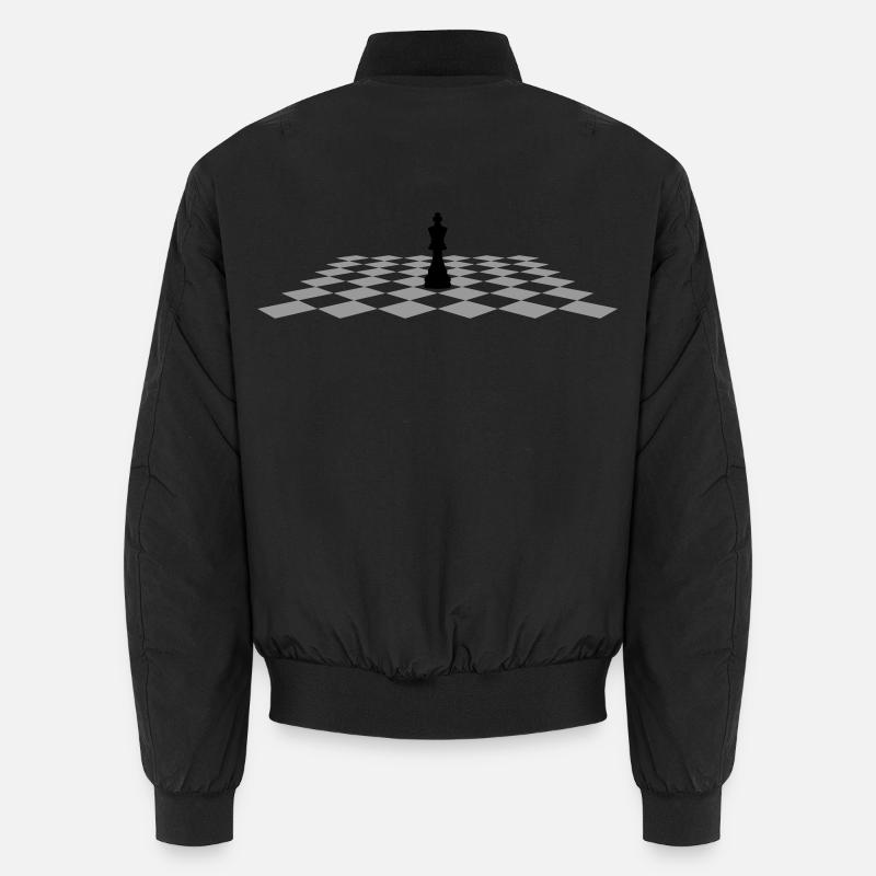 Roi d’échecs sur l’échiquier Bomber unisexe