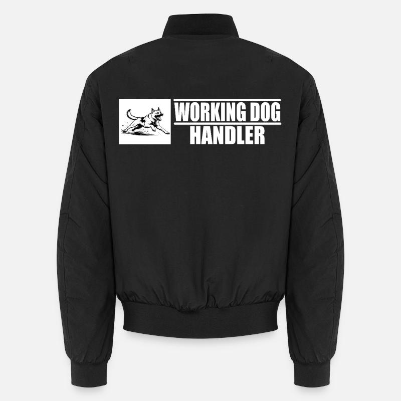 Working Dog Handler Motiv  - Unisex Bomberjacke - Schwarz