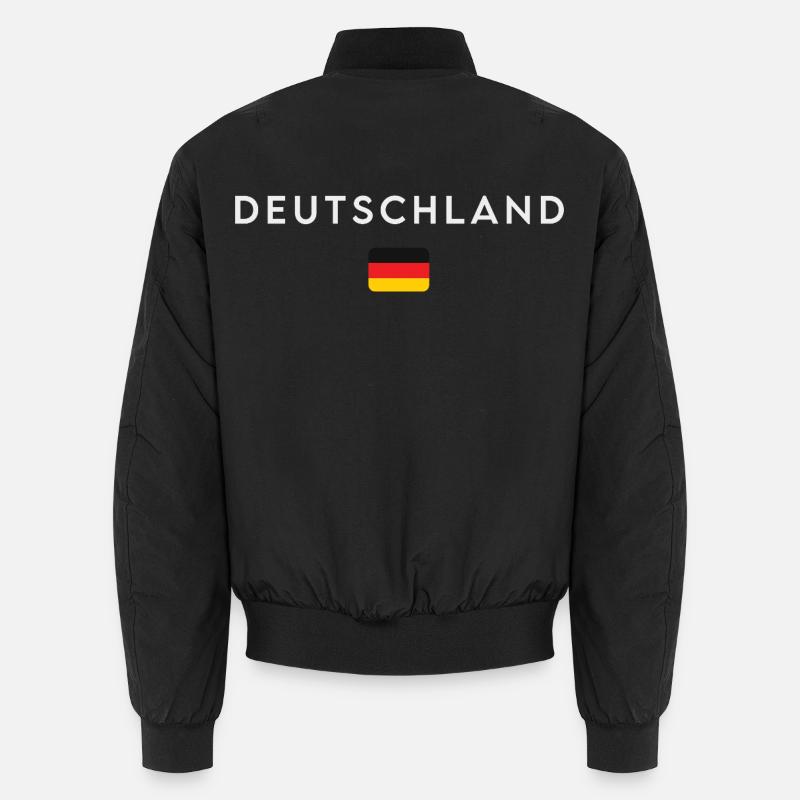 Flagge Deutschlands, deutscher Stolz Unisex Bomberjacke