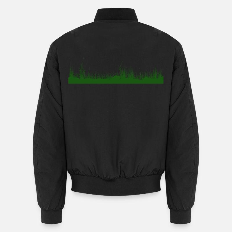 Grass, Ground, Meadow, Grass Meadow Unisex Bomber Jacket