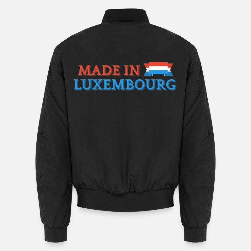 Made in Luxembourg, Luxembourg pride - Unisex Bomber Jacket - black