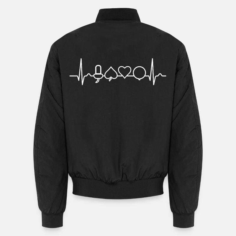 German Deck - Playing Cards ECG Unisex Bomber Jacket