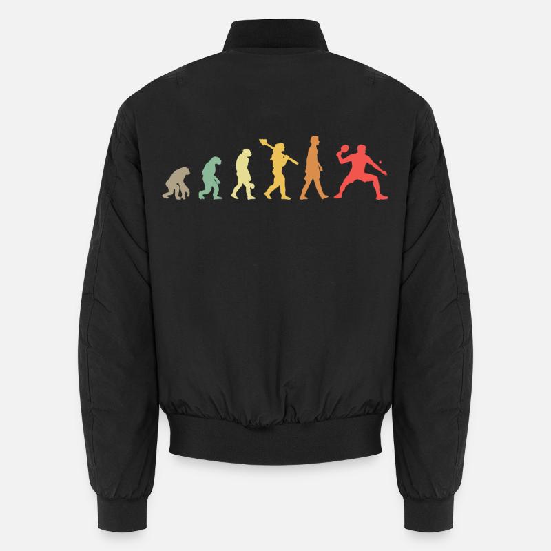 Evolution Ping Pong - Unisex Bomberjacke - Schwarz