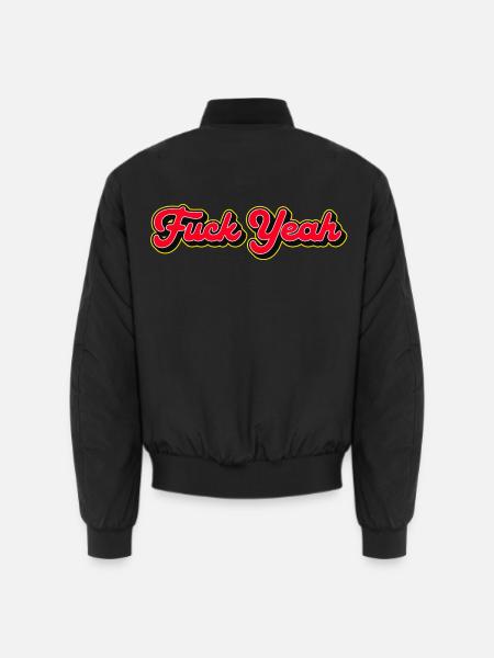 Fuck Yeah 3D Red Script - Bomber unisexe - noir