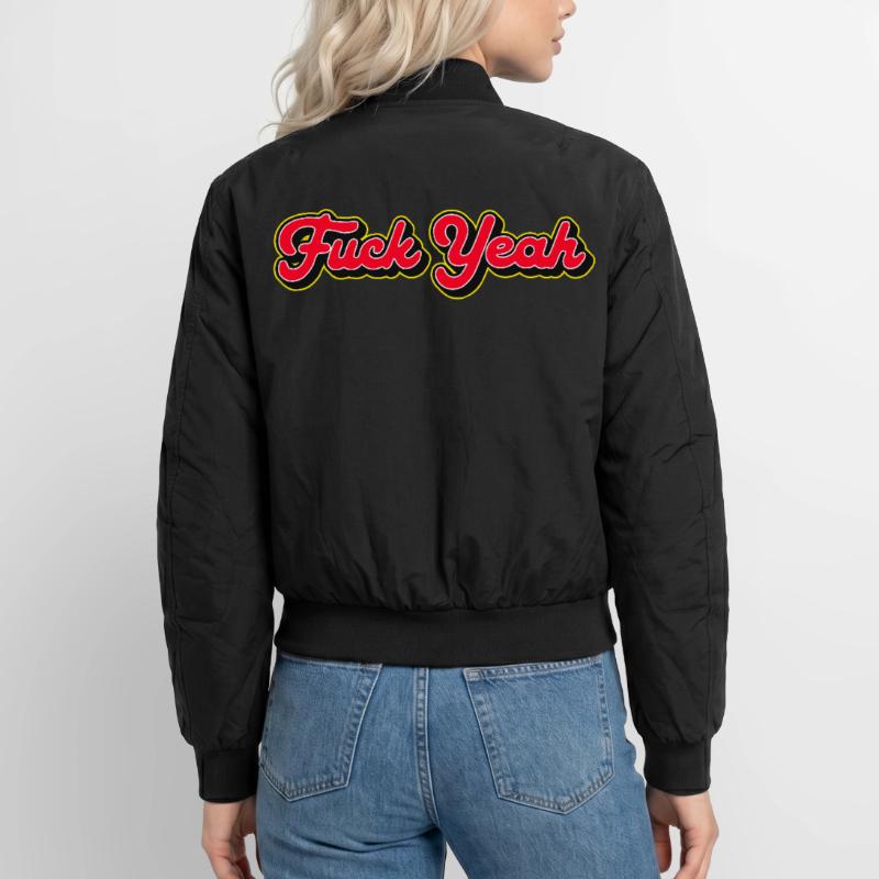 Fuck Yeah 3D Red Script Bomber unisexe