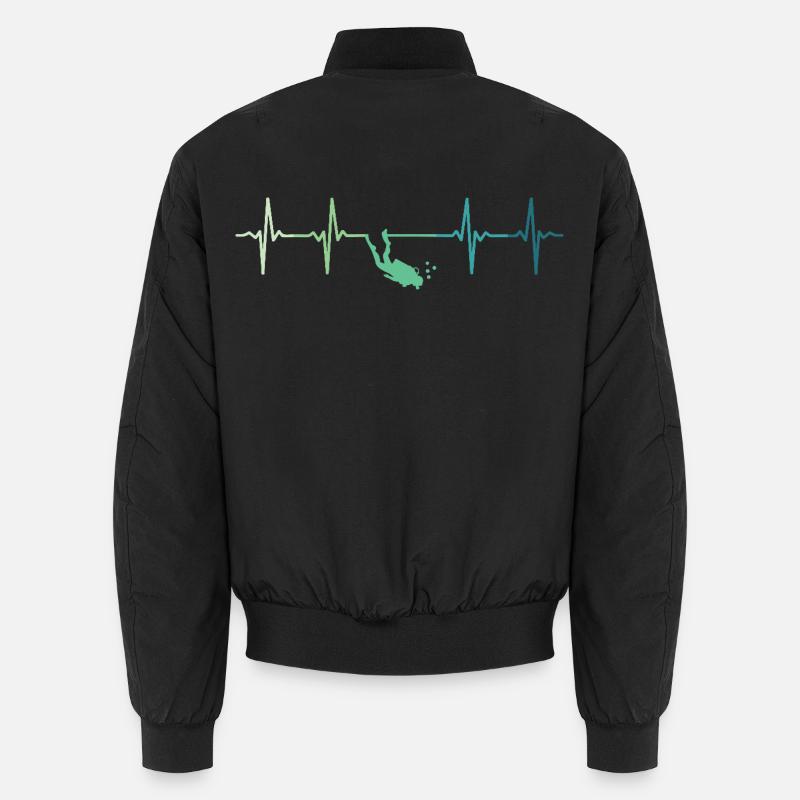 battement de coeur plongeur plongée diver  Bomber unisexe
