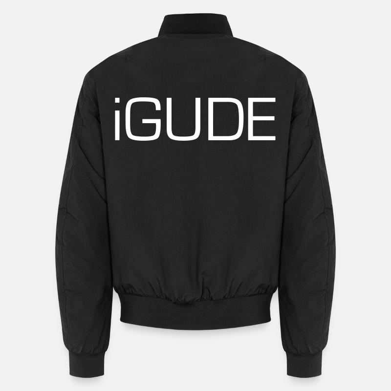 Hessisch - iGude - Unisex Bomberjacke - Schwarz