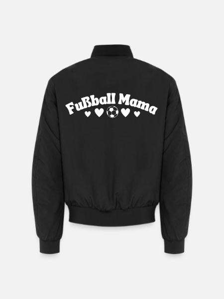 Fußball Mama Schriftzug - Unisex Bomberjacke - Schwarz