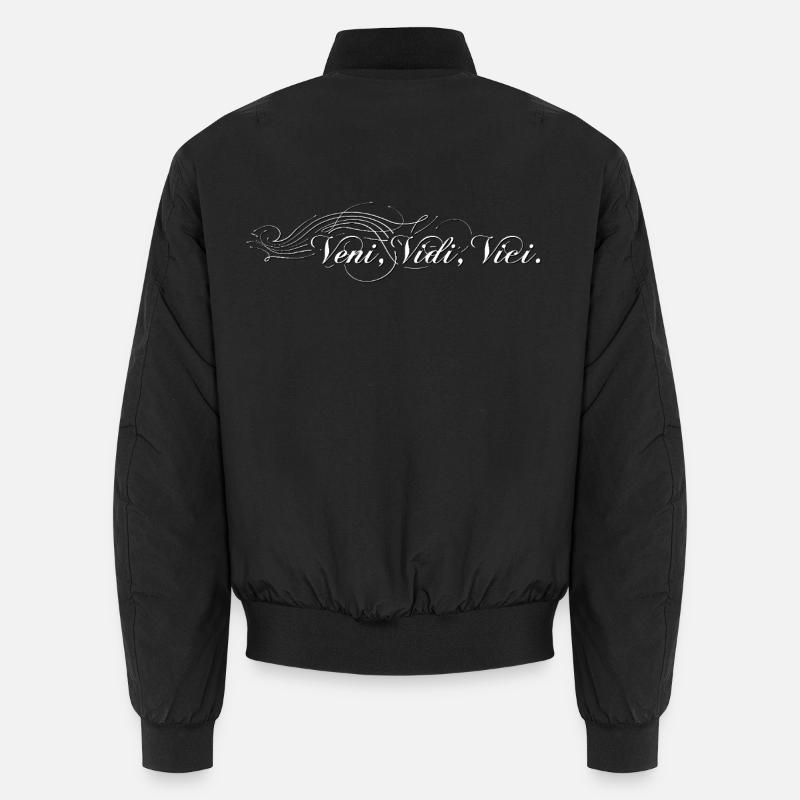 Veni vidi vici verziert - shaded - Unisex Bomberjacke - Schwarz
