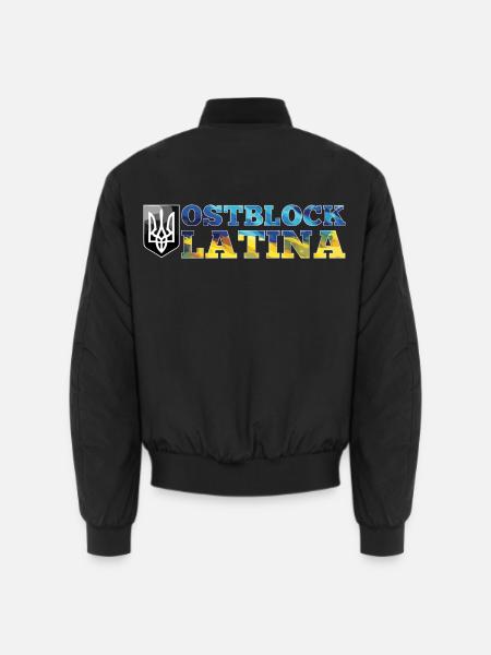 Ostblock Latina Ukrainerin Ukraine Geschenk - Unisex Bomberjacke - Schwarz
