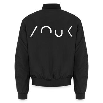 Zouk-Musik Karibische Kultur-Tanz - Unisex Bomberjacke - Schwarz - Hinten - AI Model Male 185 light (185cm)