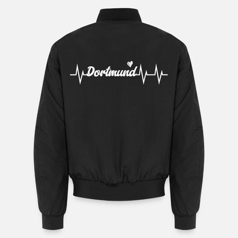 Heartbeat Dortmund - Unisex Bomber Jacket - black