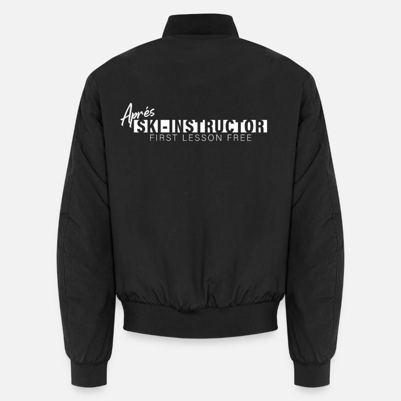 Après Ski Instructor – Motif - Unisex Bomber Jacket - black