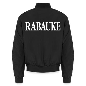 Rabauke - Unisex Bomberjacke - Schwarz - Hinten - AI Model Male 185 light (185cm)