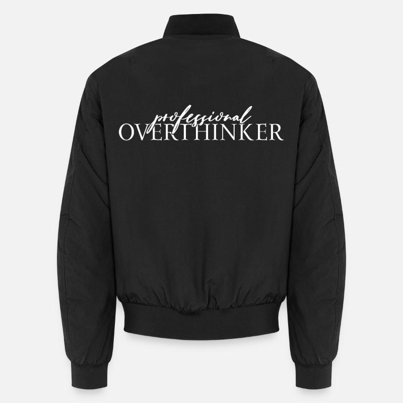 Professional OVERTHINKER - Unisex Bomber Jacket - black