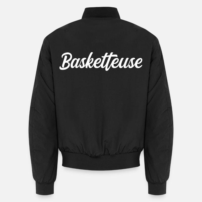 Basketteuse - Bomber unisexe - noir