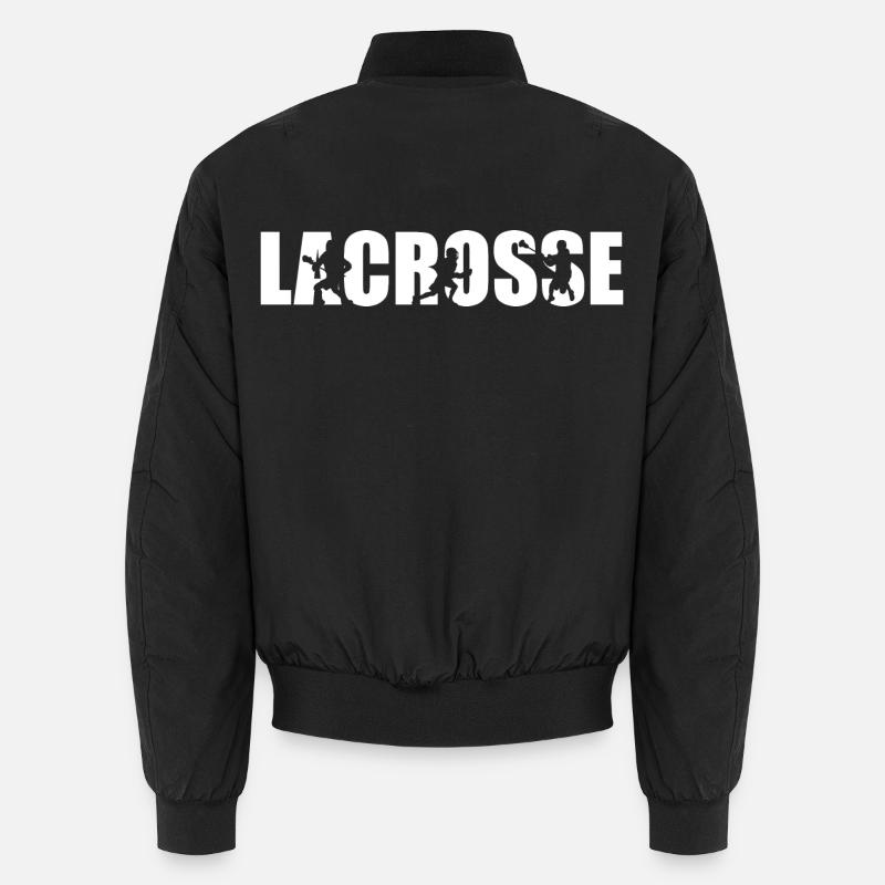 Lacrosse Players - Unisex Bomber Jacket - black