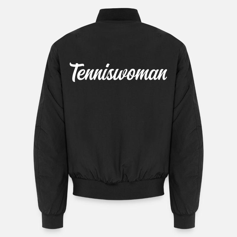 tennis player - Unisex Bomber Jacket - black