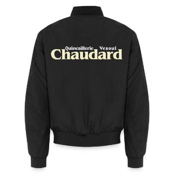 Quincaillerie Chaudard Vesoul Film Culte Compagnie - Unisex Bomberjacke - Schwarz - Hinten - AI Model Male 185 light (185cm)