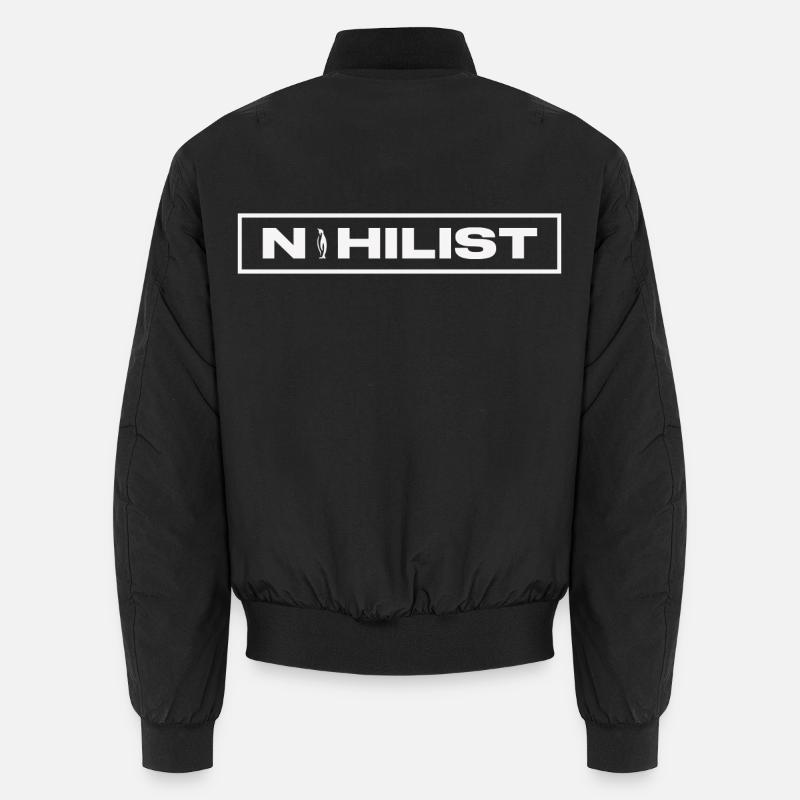 NIHILIST_PENGUIN_LIGHT - Unisex Bomberjacke - Schwarz