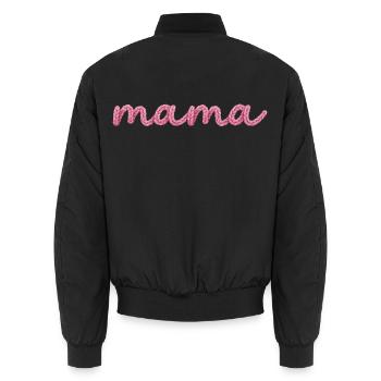 Maman - Bomber unisexe - noir - Dos - AI Model Male 185 light (185cm)