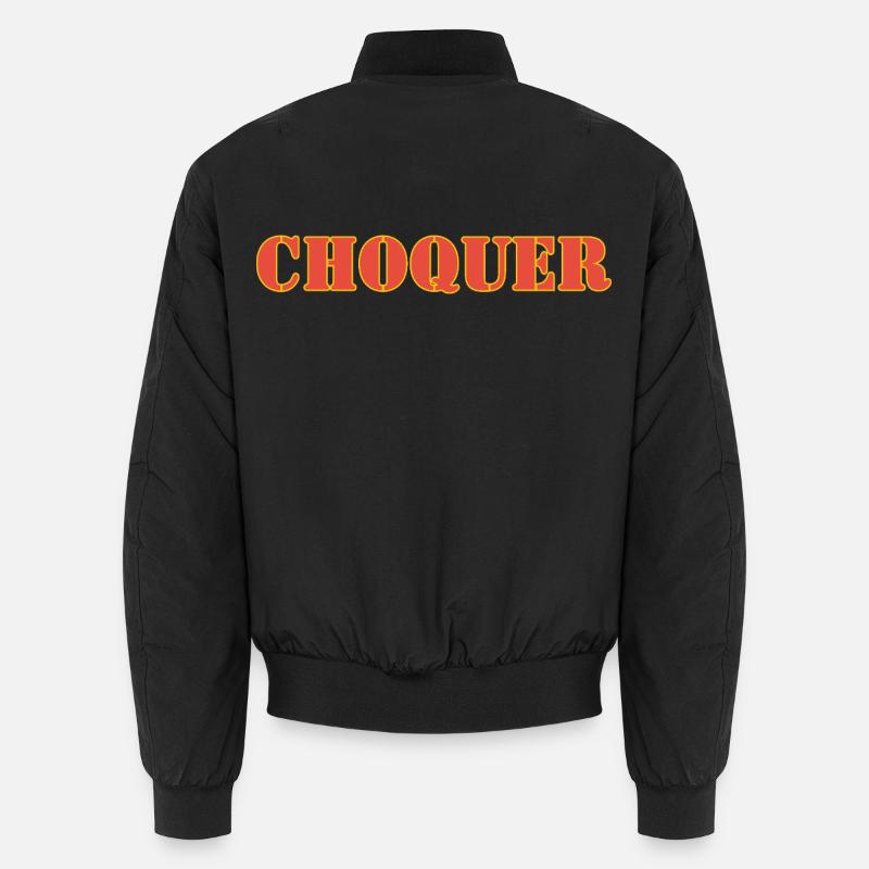 SHOCK - Unisex Bomber Jacket - black