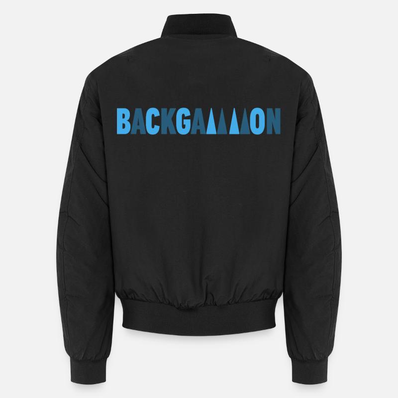 backgammon - Unisex Bomber Jacket - black