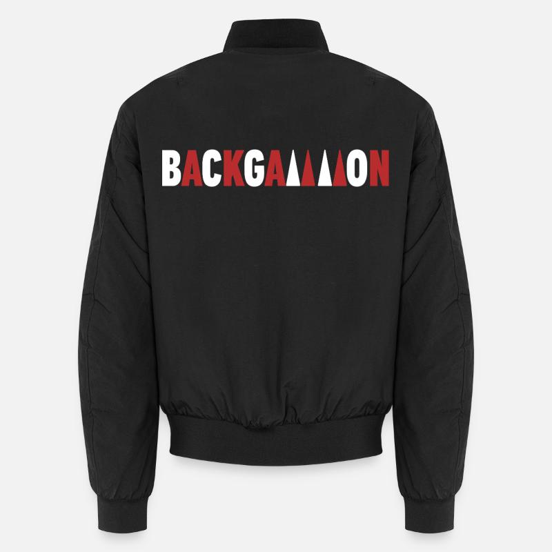 backgammon - Unisex Bomber Jacket - black
