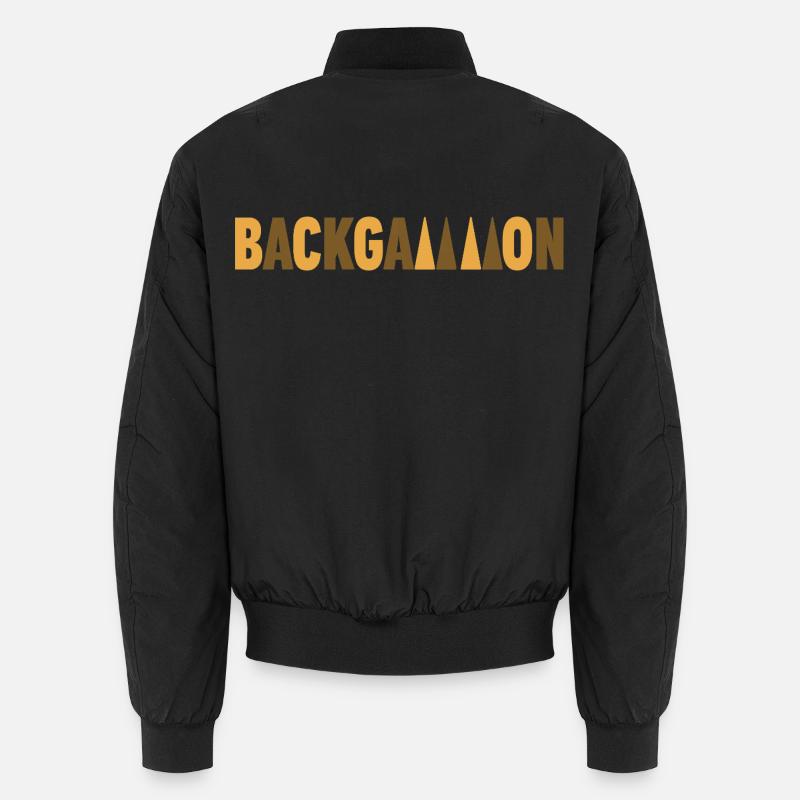 backgammon - Bomber unisexe - noir