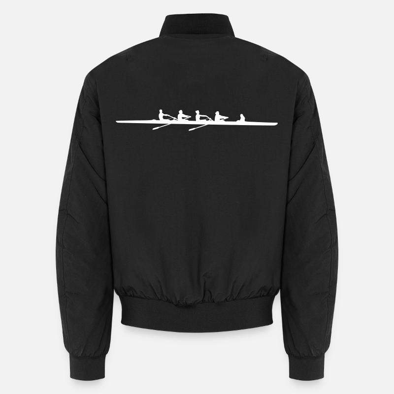 Rowing Canoe Sport - Design - Unisex Bomber Jacket - black