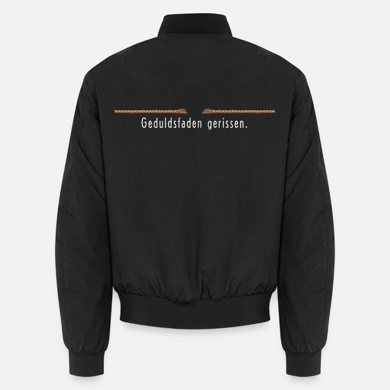 Patience broken - funny saying nerves Unisex Bomber Jacket