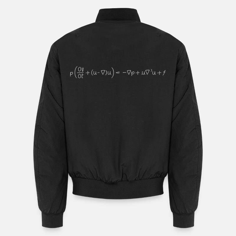 Équation de Navier Stokes minimaliste Bomber unisexe