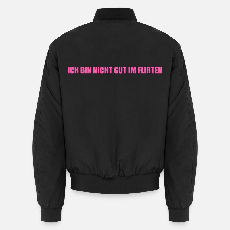 Ich bin nicht gut im Flirten Unisex Bomberjacke