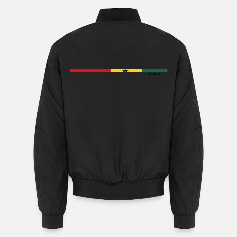 Le drapeau du Ghana avec style Bomber unisexe