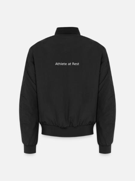 Athlet in Ruhe - Unisex Bomberjacke - Schwarz