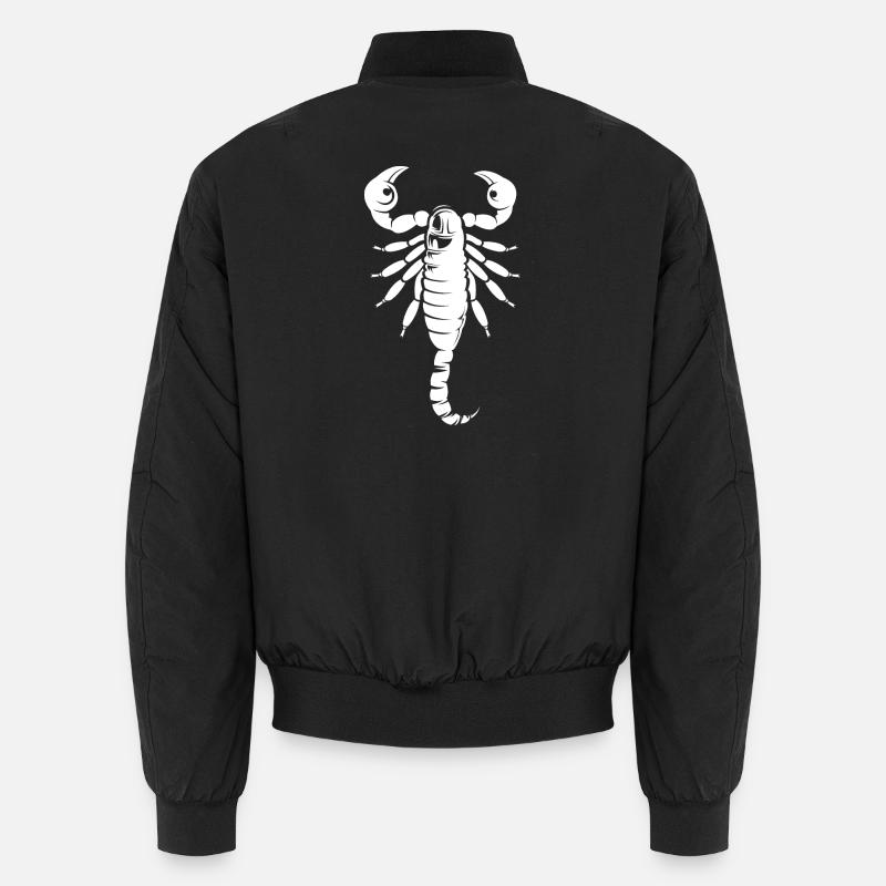 Scorpion Symbol Illustration Animals Graphic Icon Unisex Bomber Jacket